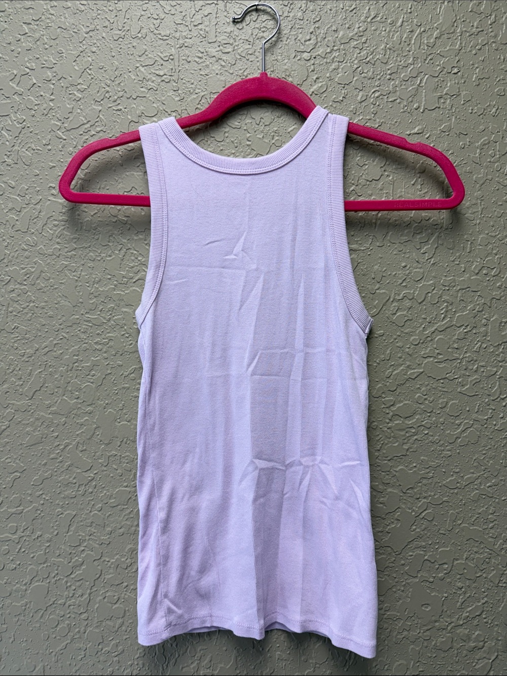 A new day small Classic Light Lavender Ribbed Tank